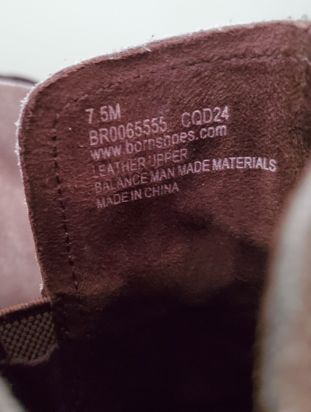Born Royce Distressed Suede Leather Pull On Ankle Bootie Taupe 7.5 - Picture 9 of 10
